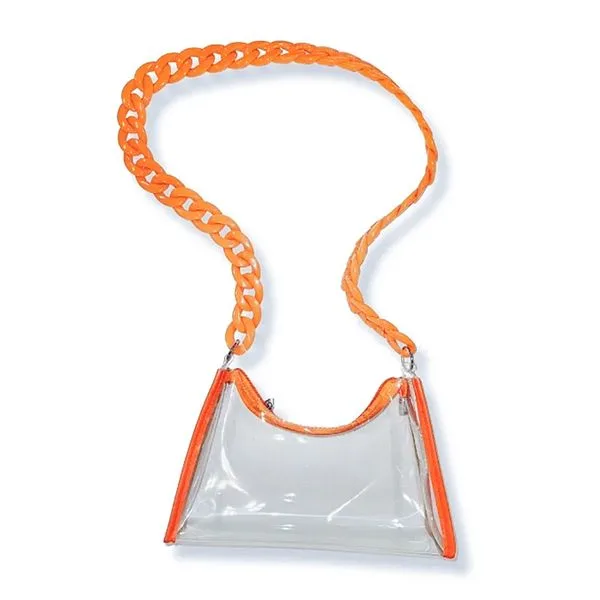 Gameday Orange Transparent Stadium Bag
