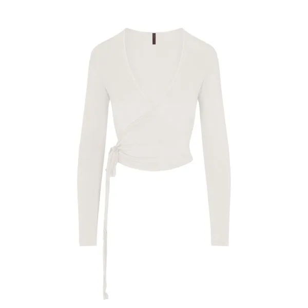 Cloud Sleep Wrap Top - Ecru