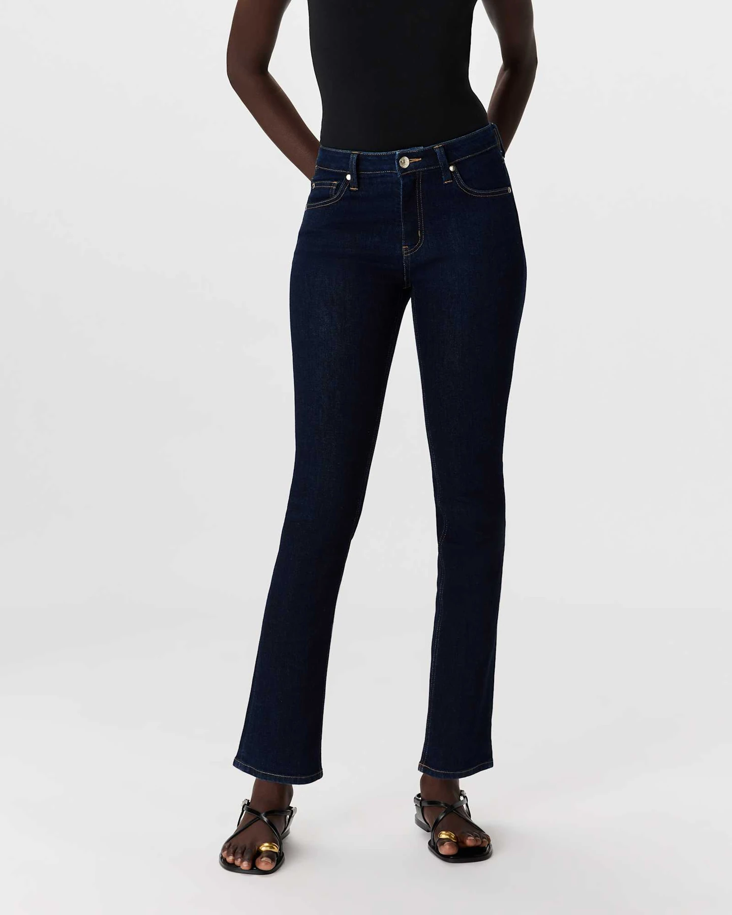 Luna Stretch Slim Straight Jeans, 28-inch
