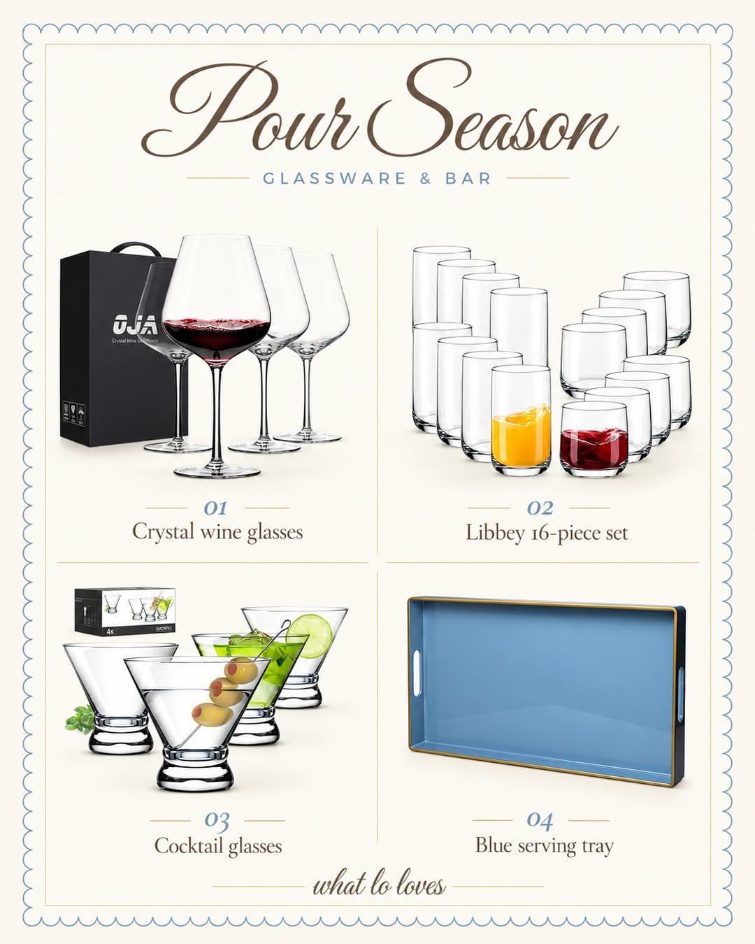 Pour Season: Glassware & Bar Edit (Amazon)