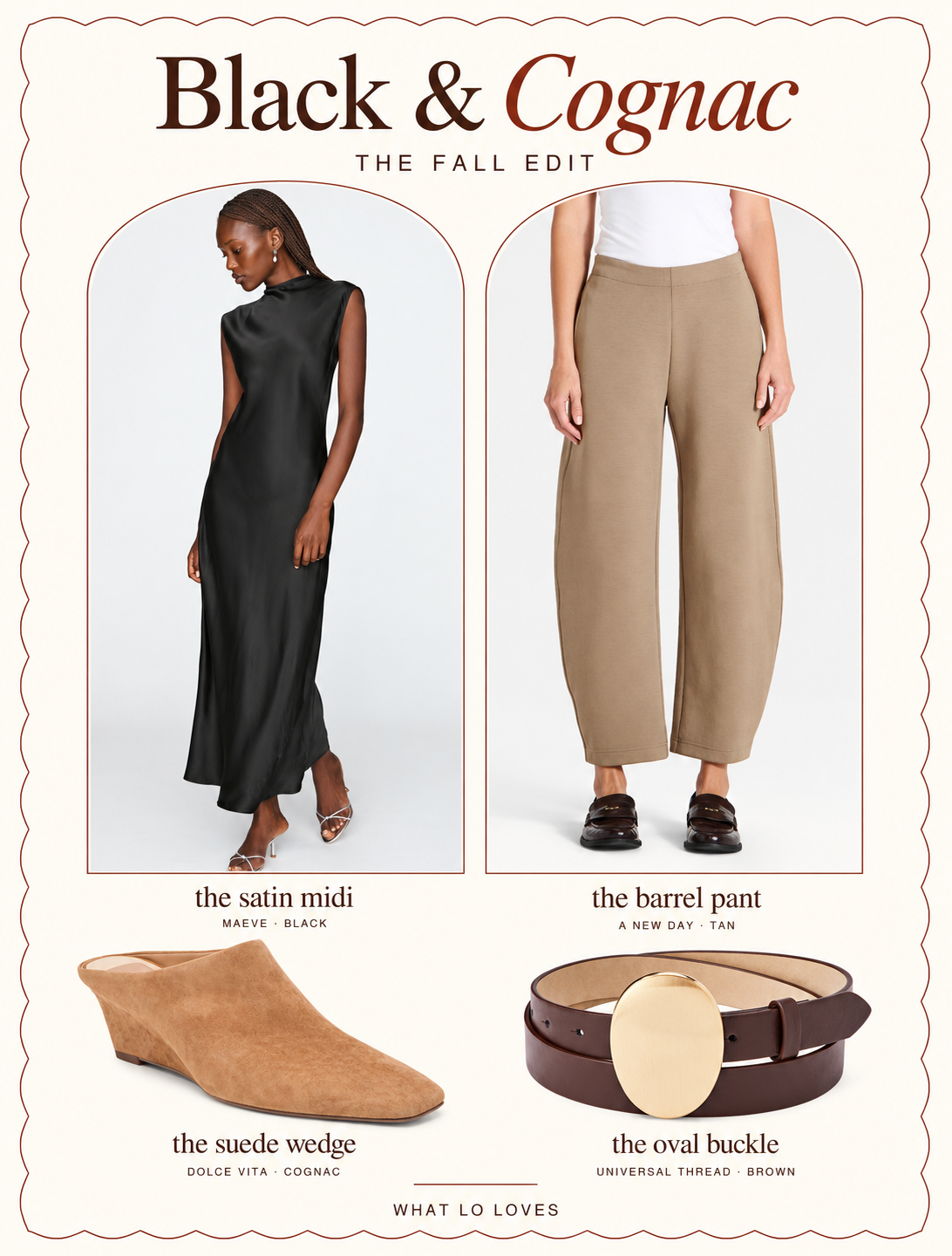 Black & Cognac collage
