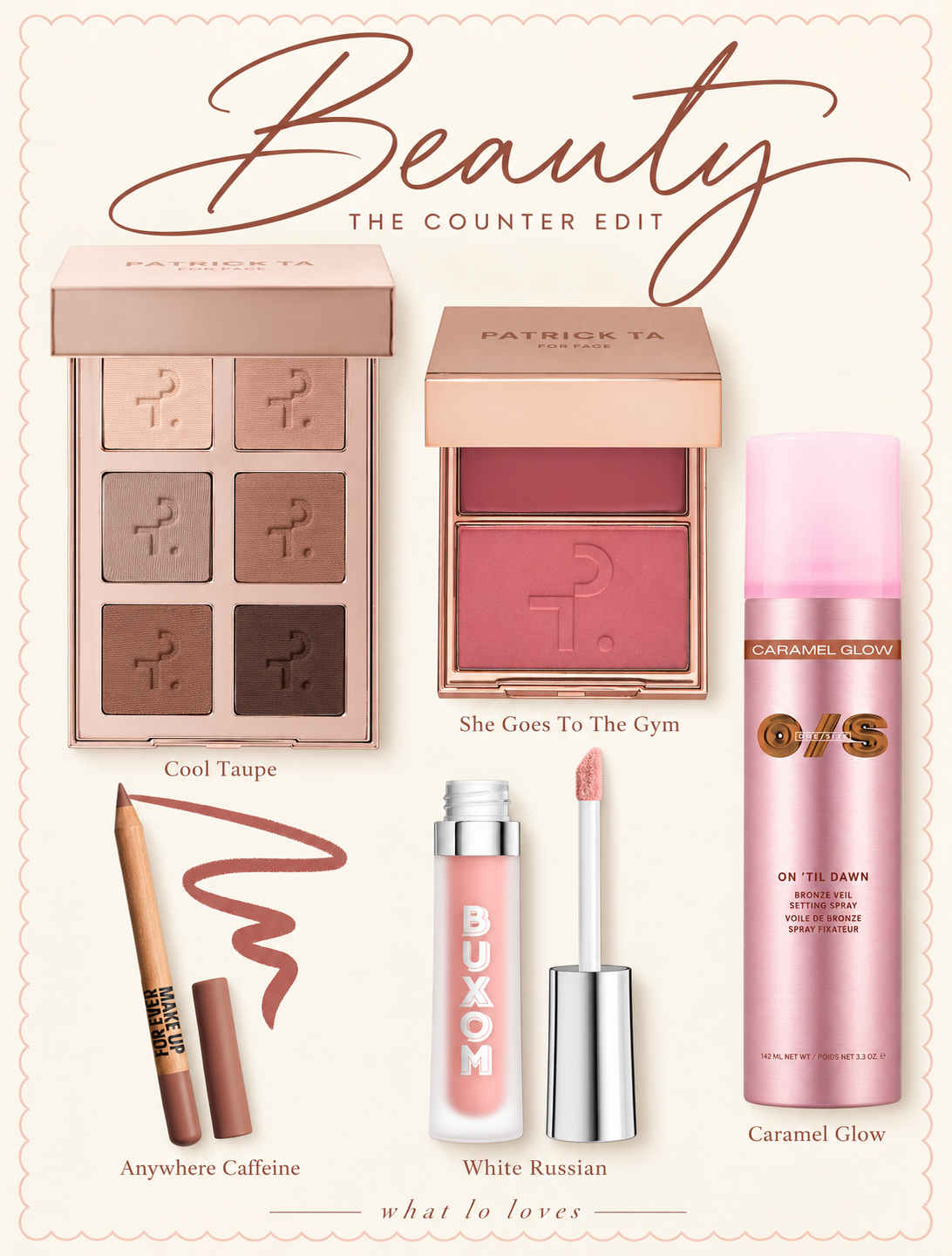 The complete approved Beauty Counter collage