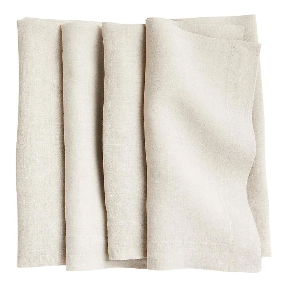 Marin European Linen Napkins Set of 4